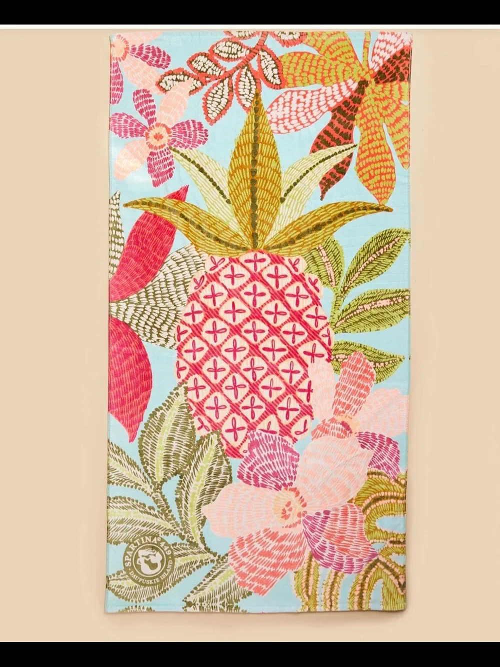 Spartina 449 Tropical Pineapple Beach Towel-NWT